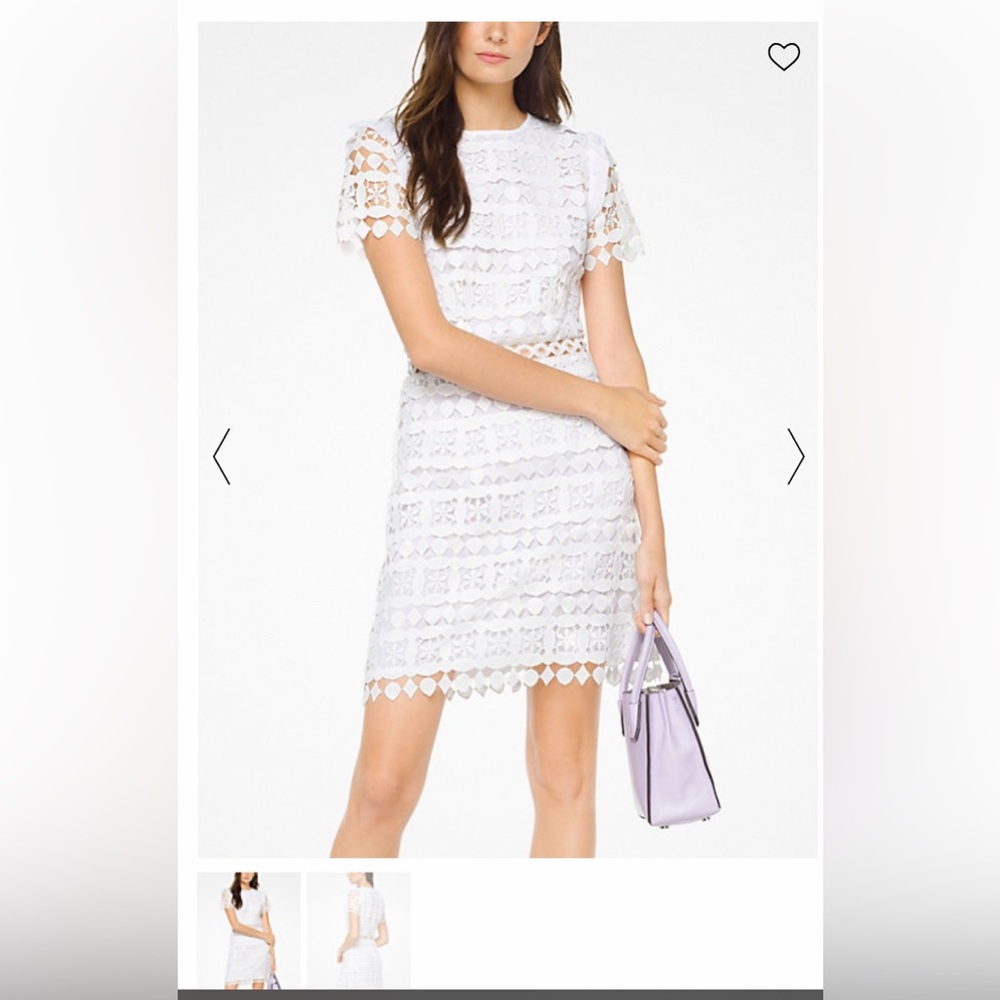 NWT: Michael Michael Kors Geometric Floral Lace Dress
